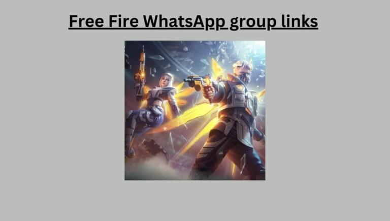 Free Fire WhatsApp Group Links