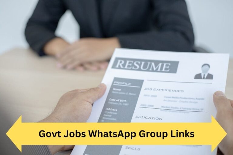 Govt Jobs WhatsApp Group Links